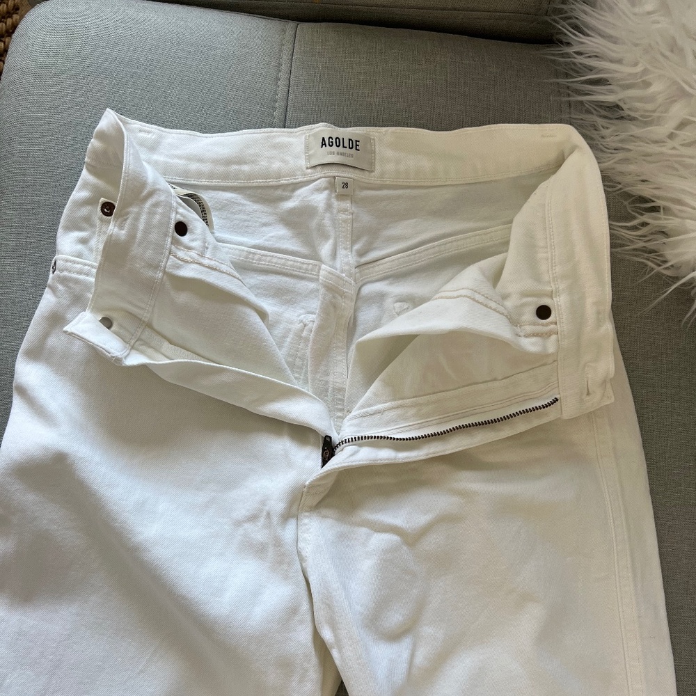 AGOLDE White pinch waist jeans LIKE NEW, 28